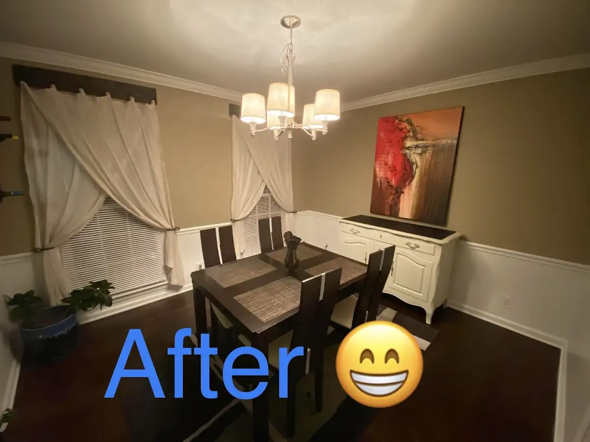 Professional dining room restoration after water damage in New Ipswich
